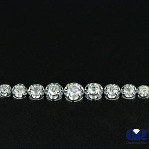 Women's 2.49 Carat Round Cut Diamond Tennis Bracelet In 14K White Gold - Diamond Rise Jewelry