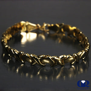 Heart & X 14K Yellow Gold Bracelet