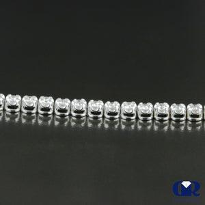 Women's Round Cut Diamond Tennis Bracelet In 14K White Gold - Diamond Rise Jewelry