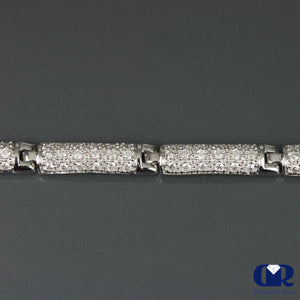 Women's 2.30 Carat Round Cut Diamond Tennis Bracelet In 14K White Gold - Diamond Rise Jewelry