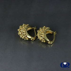 14K Gold Huggie Hoop Earrings - Diamond Rise Jewelry