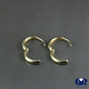 14K Gold Huggie Earrings - Diamond Rise Jewelry