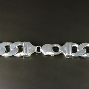 Men's 12 mm Cuban Chain Necklace In 14K White Gold - Diamond Rise Jewelry