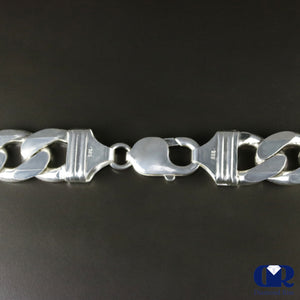 Men's Cuban Chain Necklace In .925 Sterling Silver 13 mm - Diamond Rise Jewelry