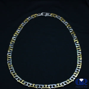 Solid 14K Gold 9.5 mm marine chain necklace 24" - Diamond Rise Jewelry