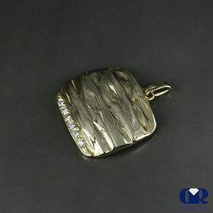 Custom Handmade Diamond Pendant In 10K Gold - Diamond Rise Jewelry