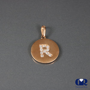 Diamond Letter Pendant Necklace With Chain - Diamond Rise Jewelry