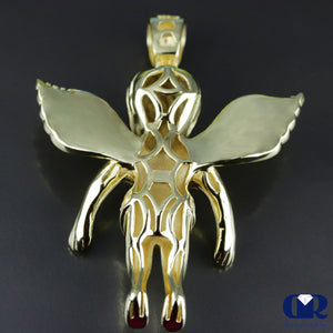 Diamond Angel Pendant In 14K Gold - Diamond Rise Jewelry