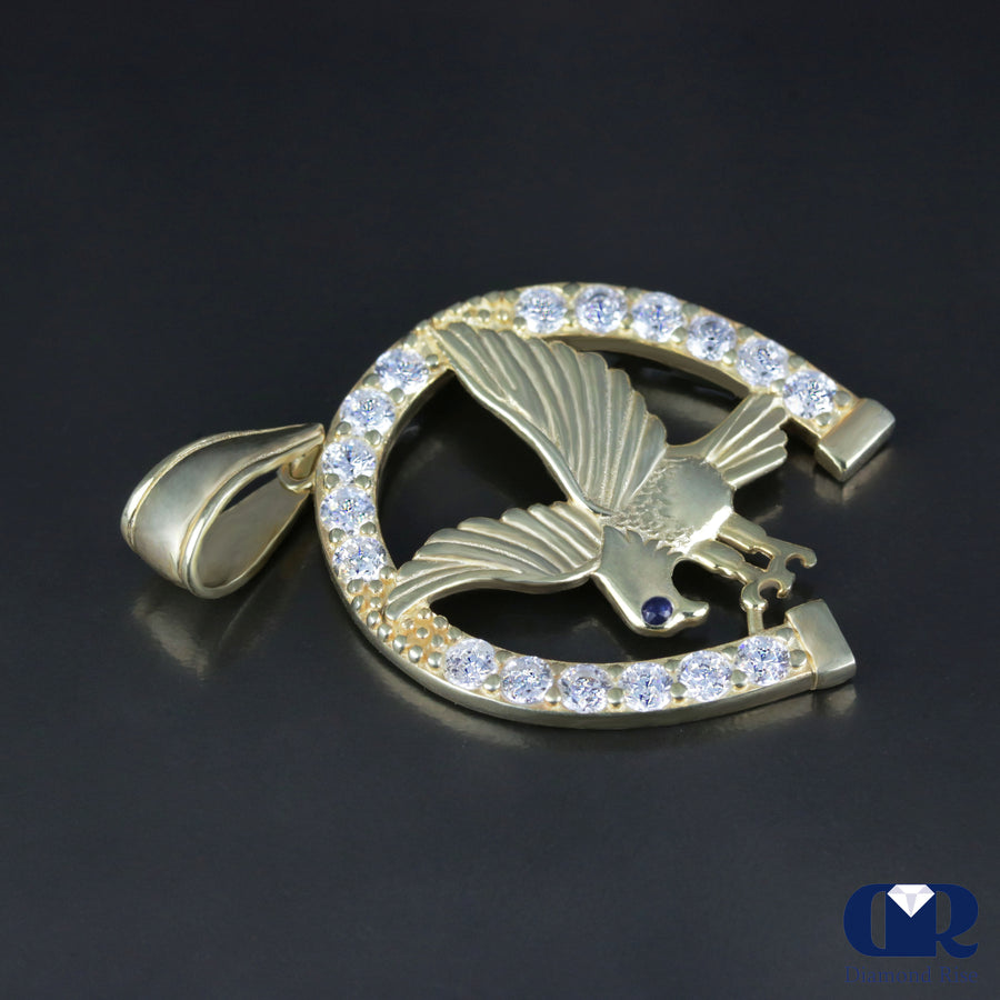 Diamond Eagle Pendant In 14K Gold - Diamond Rise Jewelry