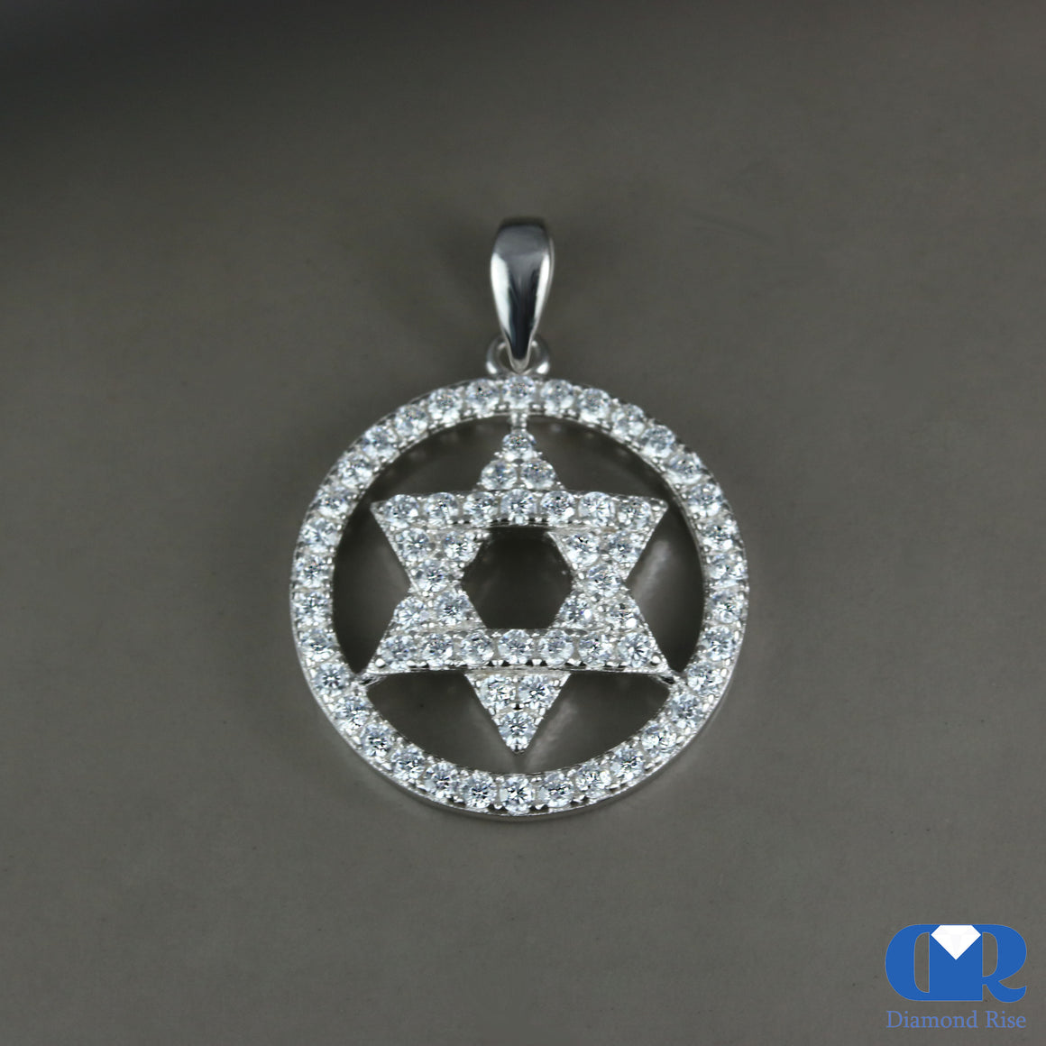 Diamond Star Pendant In 14k White Gold - Diamond Rise Jewelry