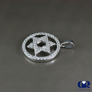 Diamond Star Pendant In 14k White Gold - Diamond Rise Jewelry