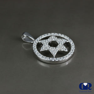 Diamond Star Pendant In 14k White Gold - Diamond Rise Jewelry