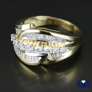 Women's Diamond Right Hand Ring Cocktail Ring In 14K Yellow Gold - Diamond Rise Jewelry