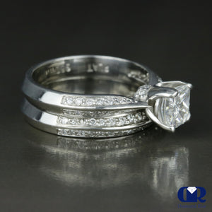 1.81 Carat Radiant Cut Diamond Engagement Ring Set In Platinum - Diamond Rise Jewelry