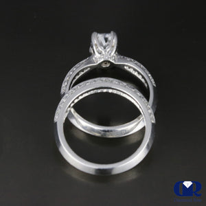 1.81 Carat Radiant Cut Diamond Engagement Ring Set In Platinum - Diamond Rise Jewelry