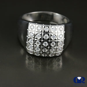 14K White Gold Men's Diamond Pinky Ring - Diamond Rise Jewelry