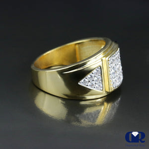Men's 14K Gold Diamond Pinky Ring - Diamond Rise Jewelry