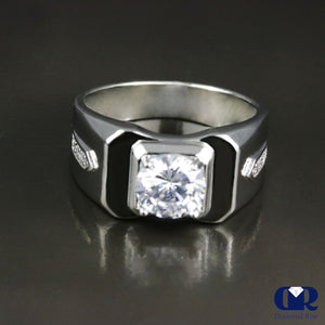 Men's Diamond Rise In 14K White Gold - Diamond Rise Jewelry